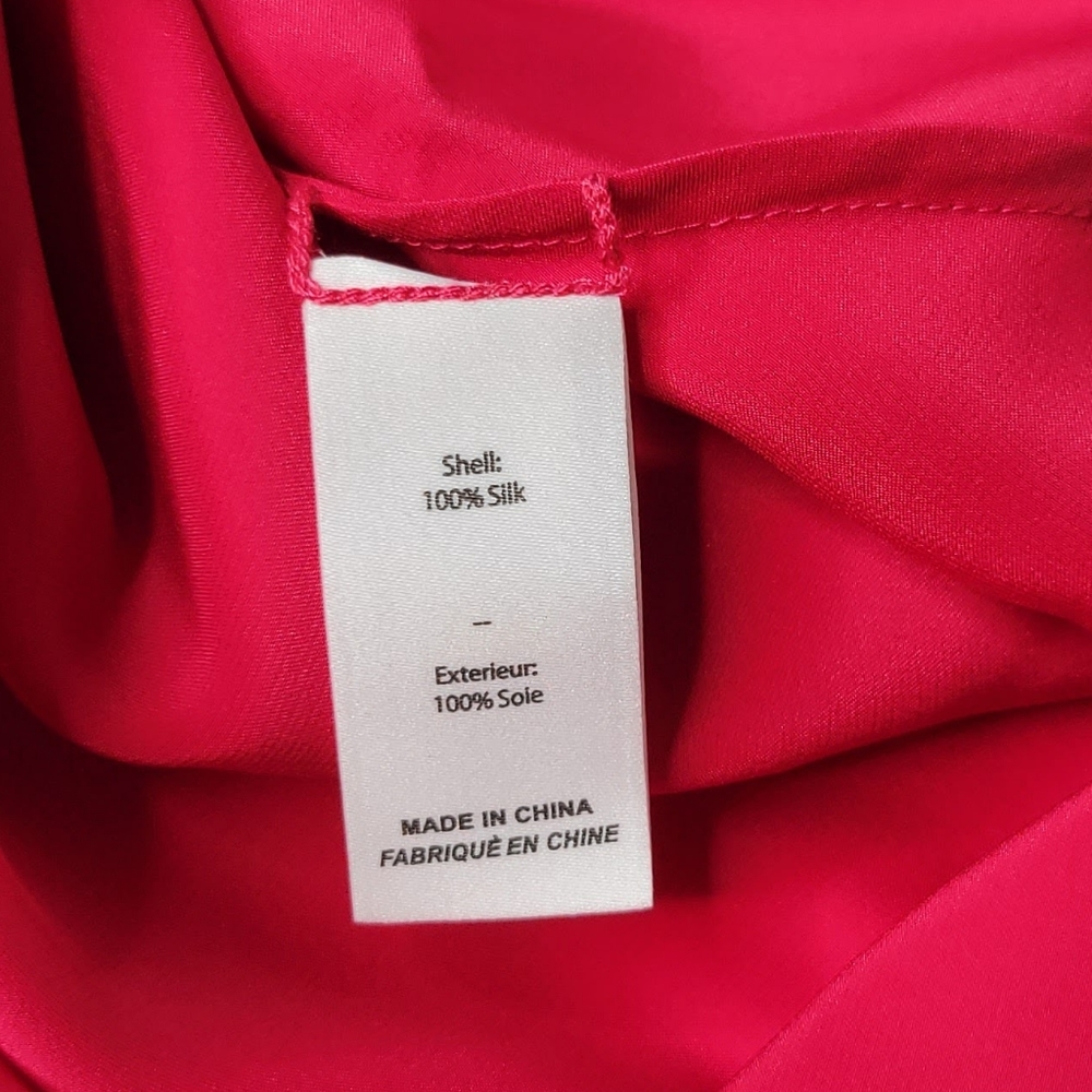 Cinq a Sept Marta Quiet Luxury Old Money Sexy Silk Cowlneck Cami Red size XS - Picture 10 of 14
